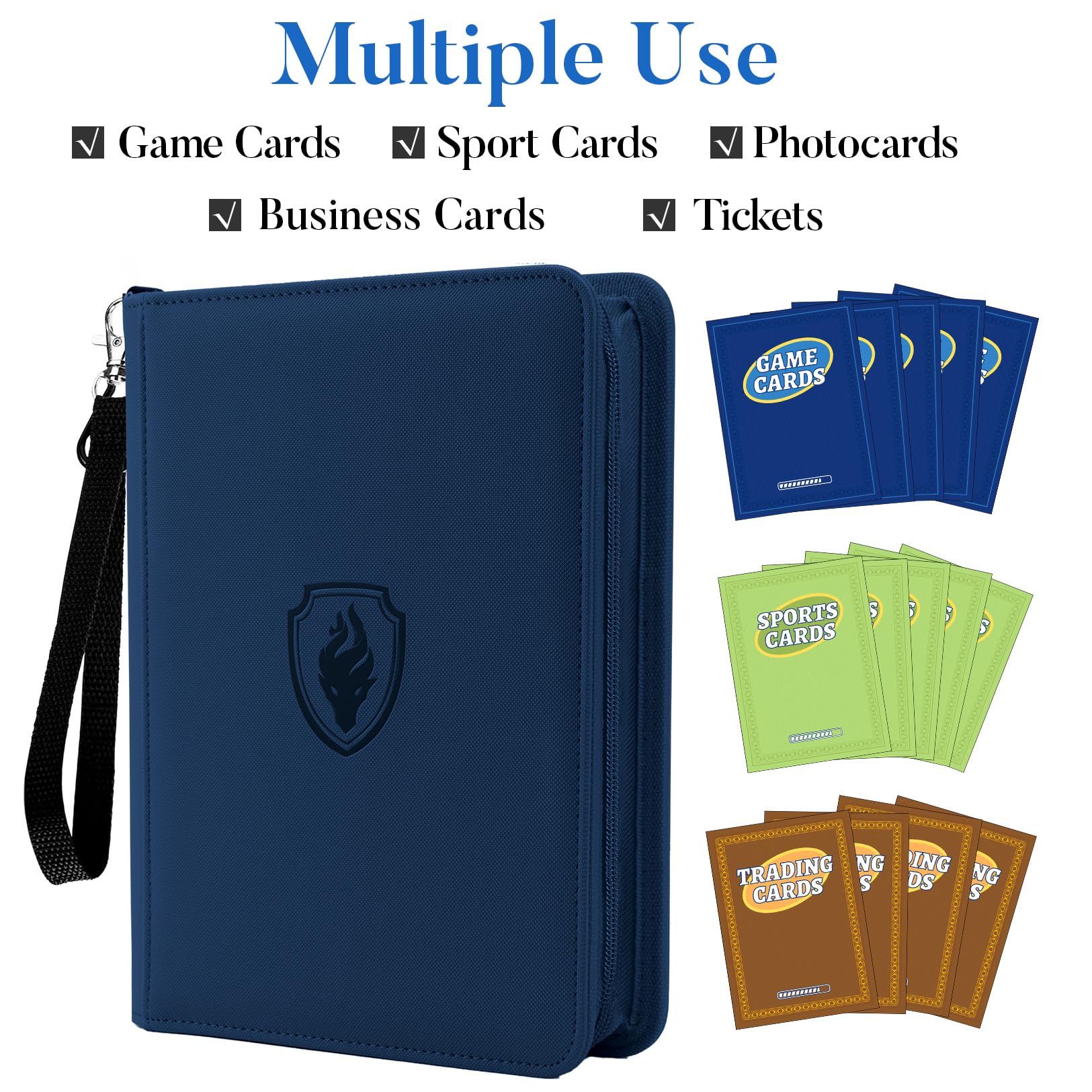 Amazon.com: Fabmaker Premium 4 Pocket Zip Card Binder, Trading